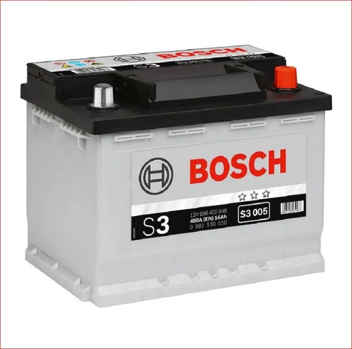 Аккумулятор Bosch 56Ah S3 Silver (0) 480A 0092S30050