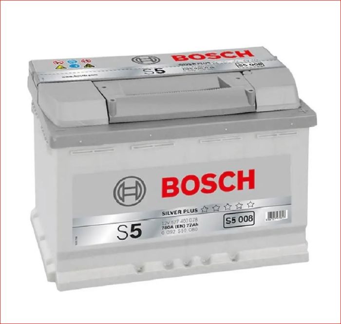Аккумулятор Bosch 77 Ah (0) S5 Silver 780A 0092S50080