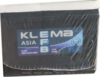 Аккумулятор Klema EFB Asia 6СТ-75 R EN