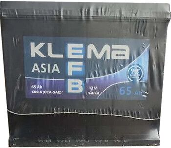 Аккумулятор Klema EFB Asia 6СТ-65 R JIS