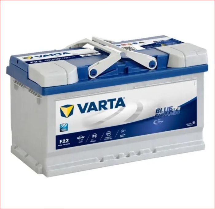 Аккумулятор Varta EFB Start Stop 80Ah 730A (F22) 580500073
