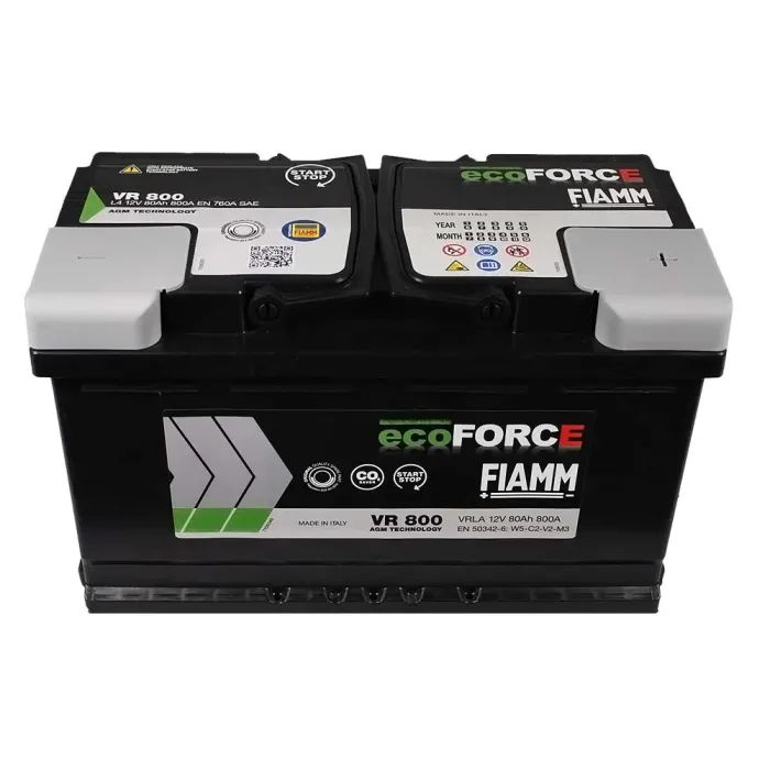 Автомобильный аккумулятор FIAMM Ecoforce AGM 80Аh 800А R+