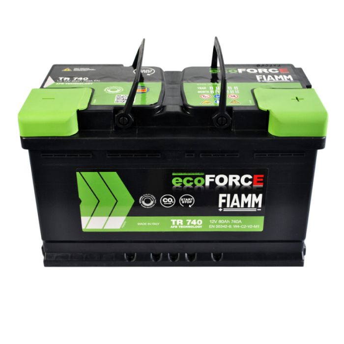 Автомобильный аккумулятор FIAMM Ecoforce AFB 80Аh 740А R+ (TR740) (L4)