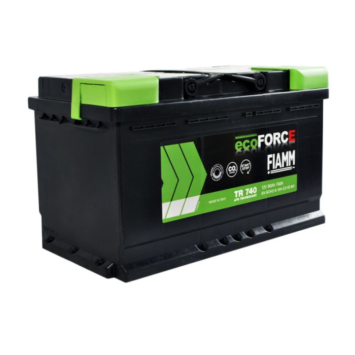 Автомобильный аккумулятор FIAMM Ecoforce AFB 80Аh 740А R+ (TR740) (L4)