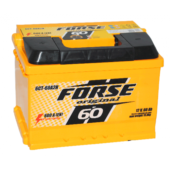 Forse Original 6СТ-60Ah 600A L+