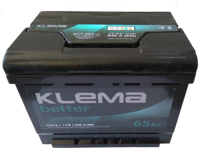 Аккумулятор Klema better 65Ah L+ 640A