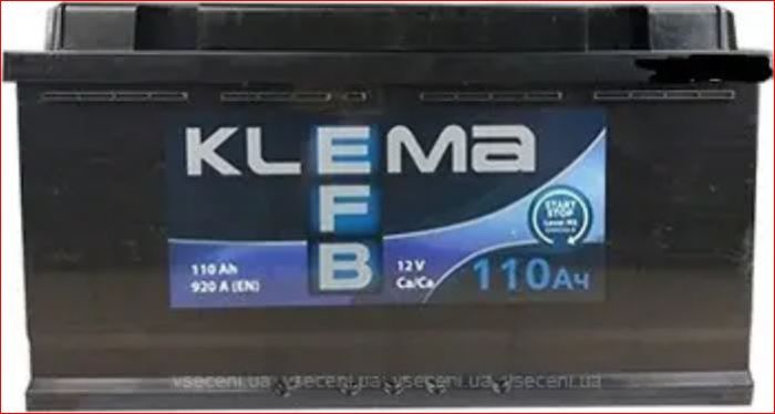 Аккумулятор KLEMA EFB 6CT-110-0 110 Ah/920A R+ 0