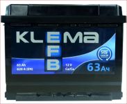 Акумулятор Klema EFB 6CT-63-0 63 Ah/620A R+ 0 Акумулятор Klema EFB 6CT-63-0 63 Ah/620A R+ 0